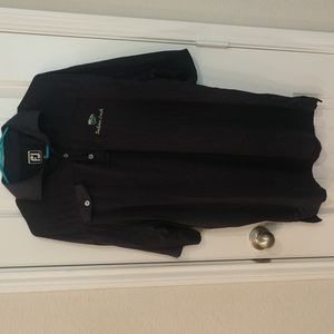 FJ Men's Large Dark Navy Golf Polo Indian Creek Logo